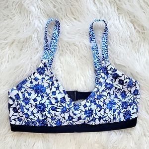Blue Ruby Australia Island Blue Bikini Top Size S NWOT
